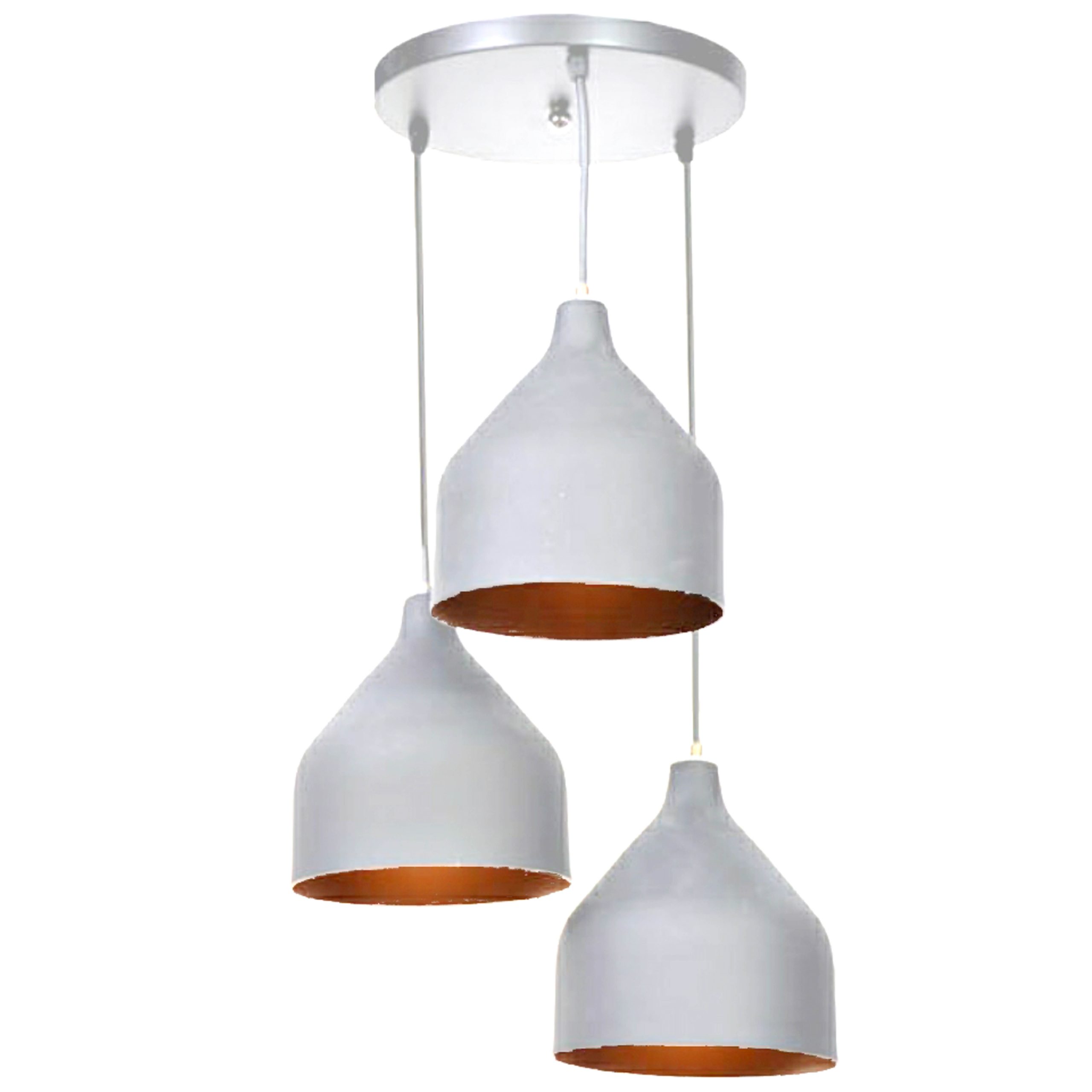 سه شاخه خودی سفید چراغ آویز سه شاخه S405