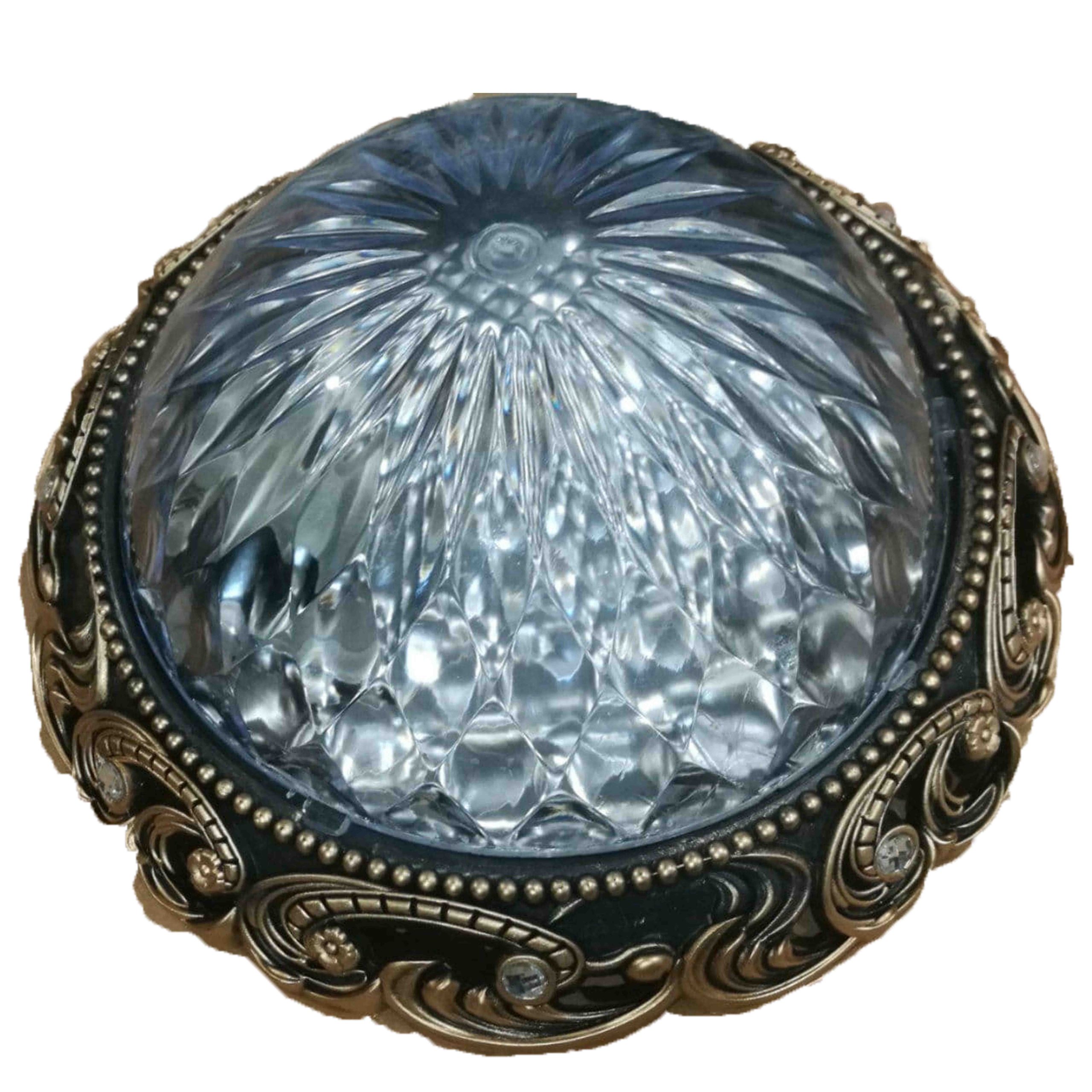 نگین طلایی چراغ سقفی نگین ساده