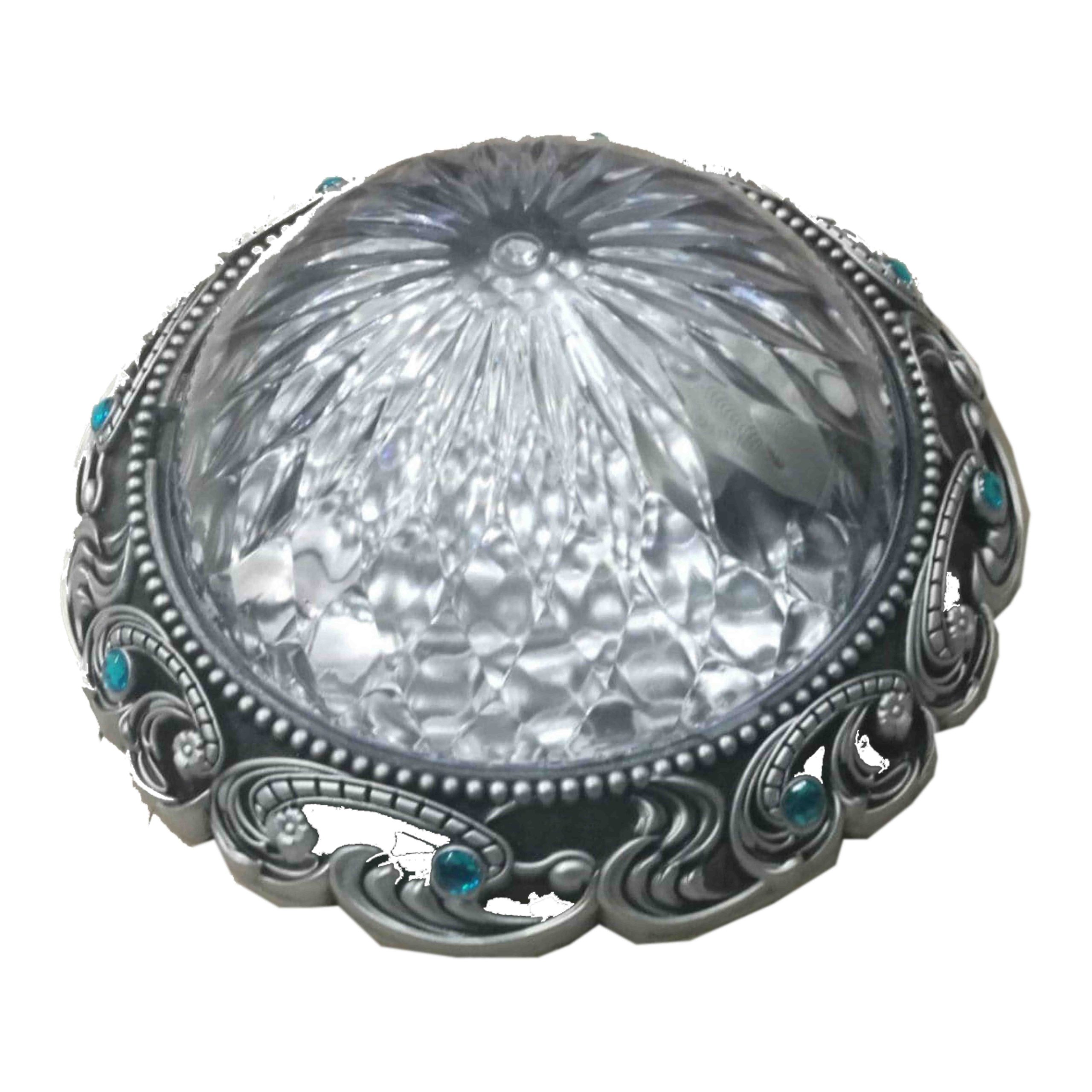 نگین نقره ایی چراغ سقفی نگین ساده