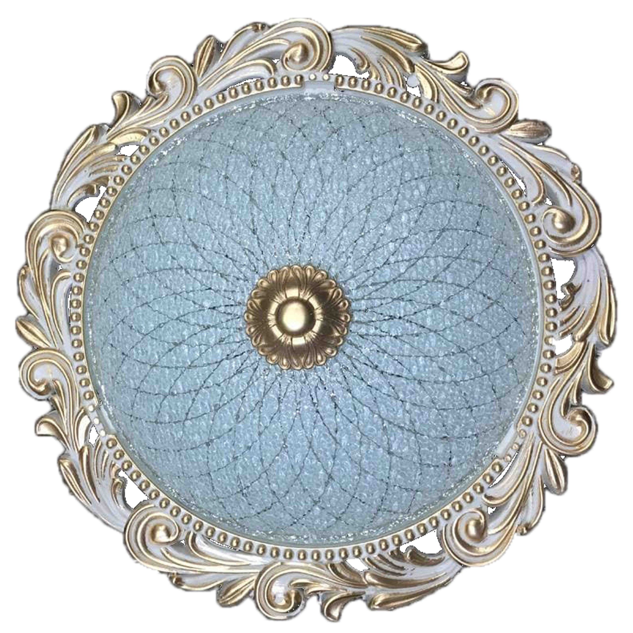 چراغ سقفی پیچک ساده شیشه ای