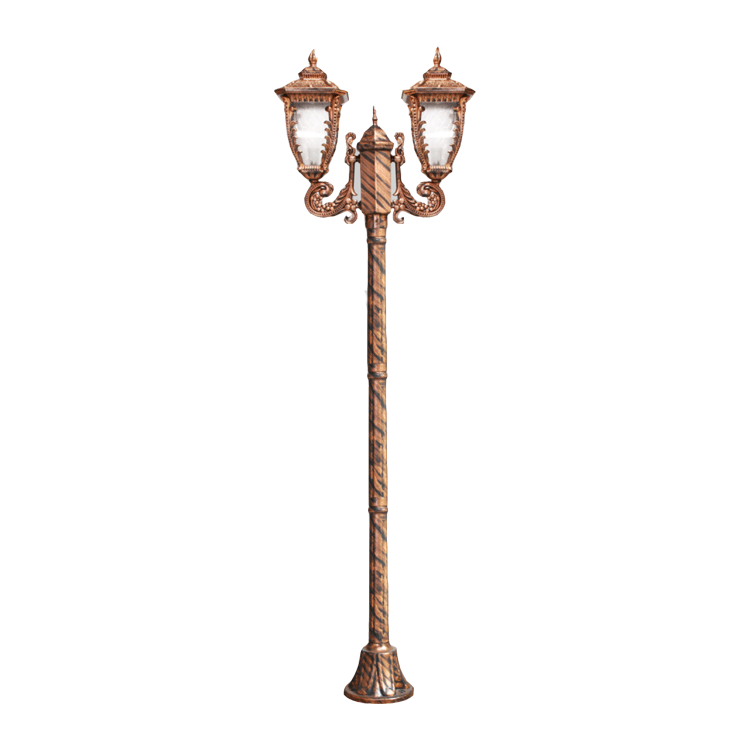 مجموعه چراغ پایه پارکی مدل کارن رو به بالا