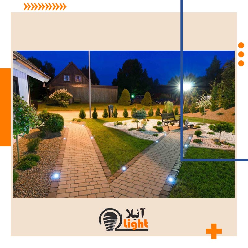 چراغ حیاطی زمینی