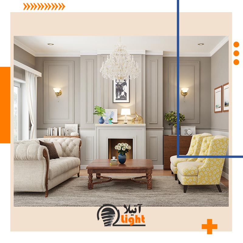 چراغ دیواری پذیرایی سنتی