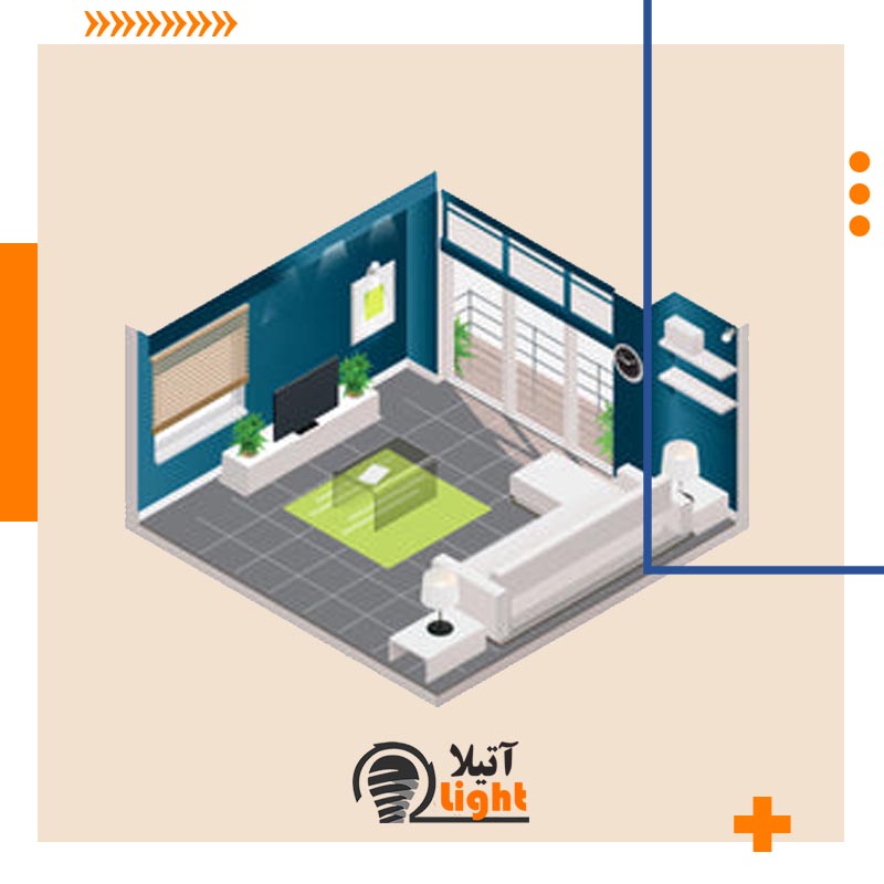 نورپردازی هال و پذیرایی