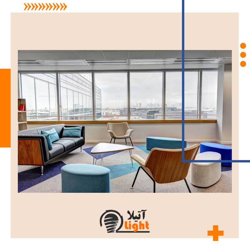 نورپردازی ورودی محیط کار