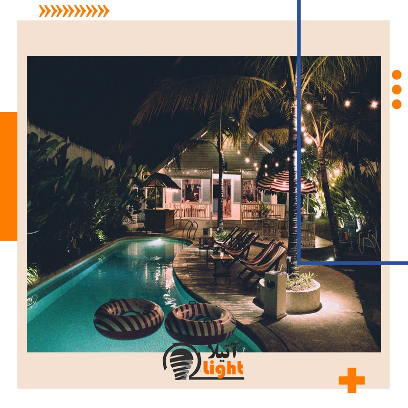 انتخاب لامپ برای نورپردازی حیاط