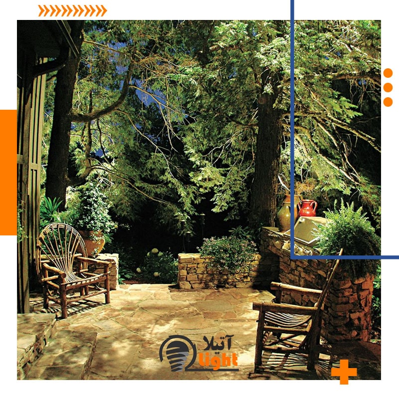 چراغ های اضافی در نورپردازی باغ
