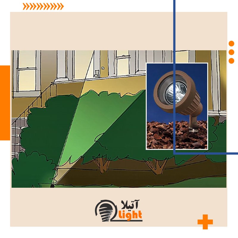 چراغ گلوله ای برای نورپردازی ویلا