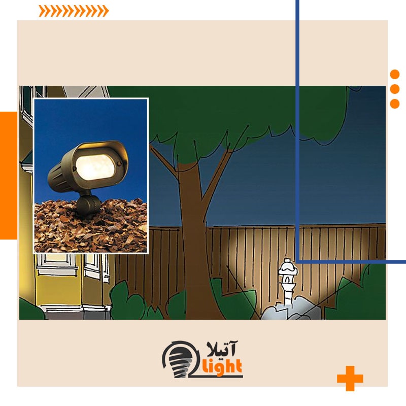 چراغ floodlight برای نورپردازی ویلا