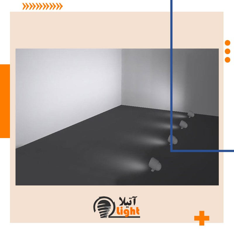 نورپردازی یکنواخت بر روی دیوار