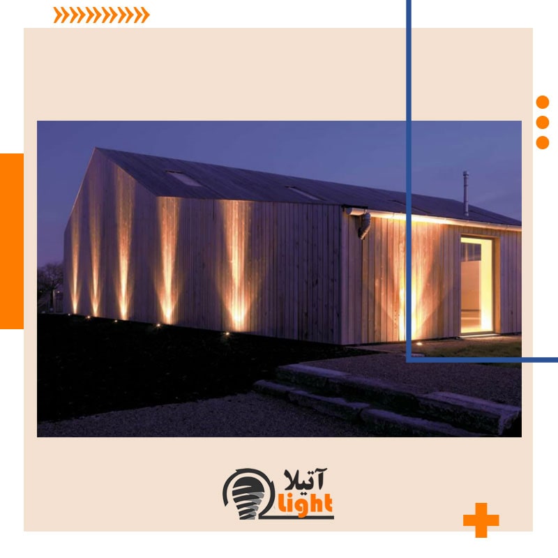 نورپردازی ناهموار بر روی دیوار