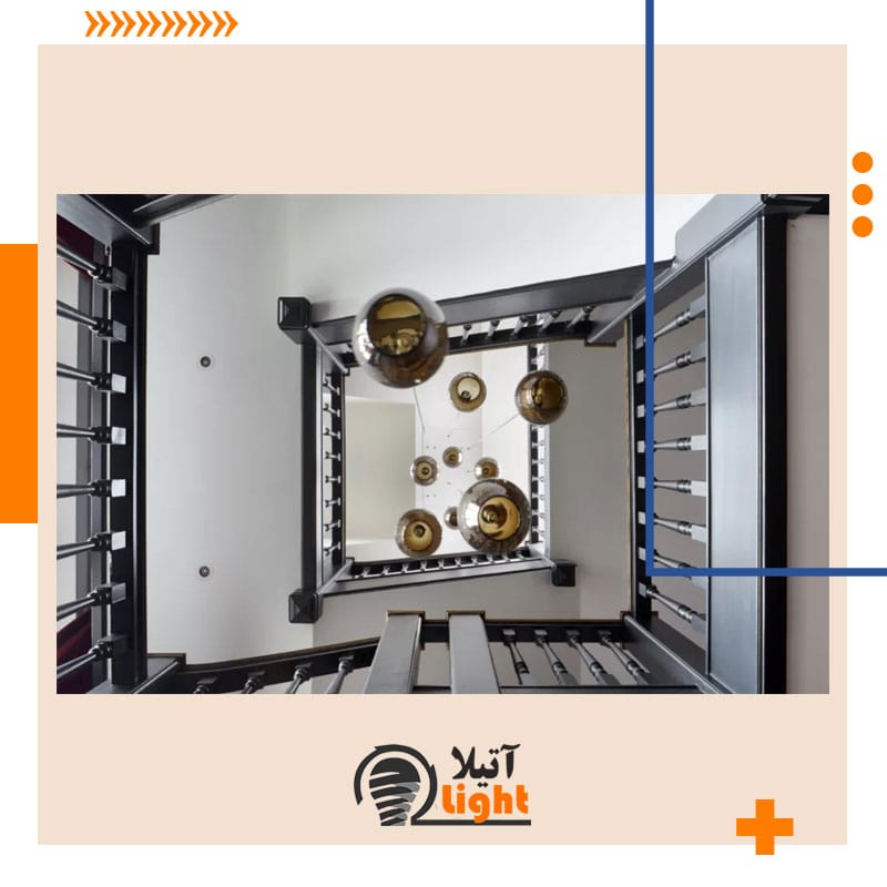 نورپردازی راه پله برای چند طبقه