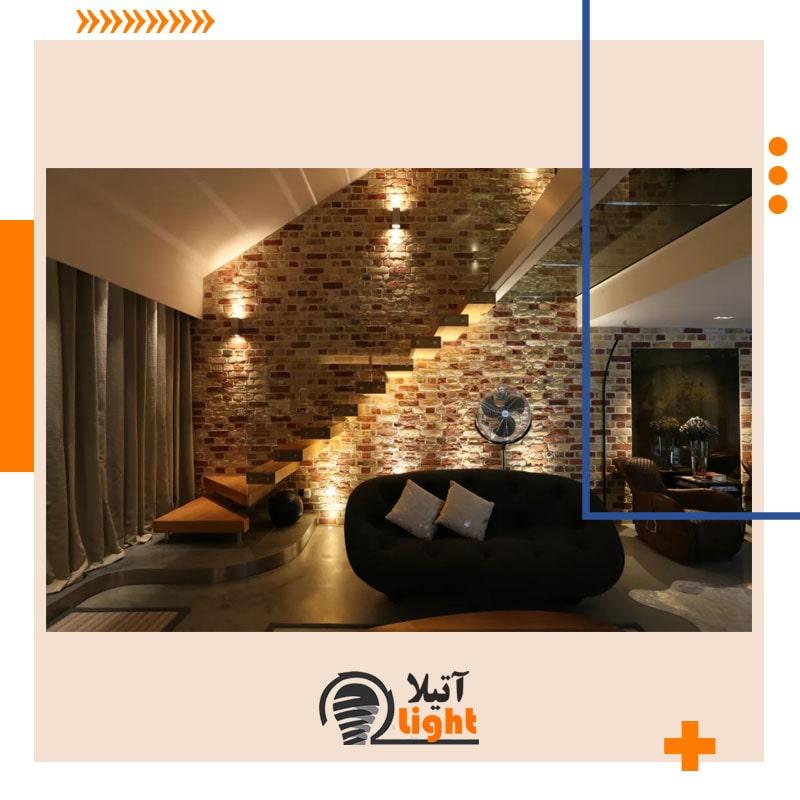 روشن کردن پلکان از پایین