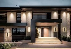 ایده نور پردازی برای ورودی ساختمان