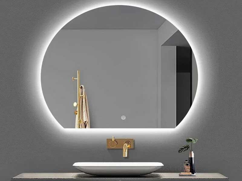 نور پردازی آیینه حمام