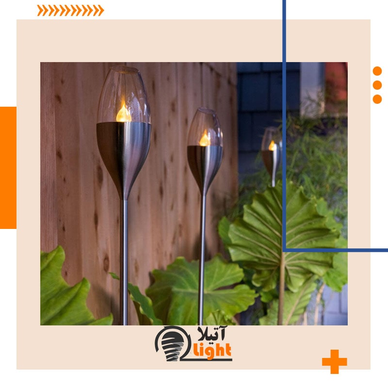 مشعل های شیشه ای بلند
