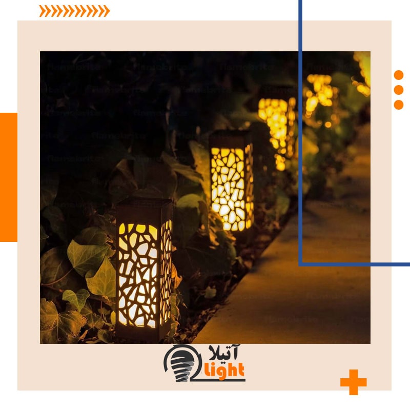 چراغ های مسیر مکعبی بلند