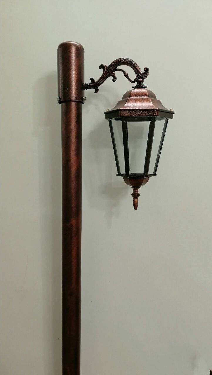 چراغ سرلوله رومی پایه آلومینیوم