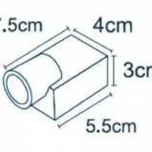 چراغ دکوراتیو یولوله ای یک طرفه لنزتخت