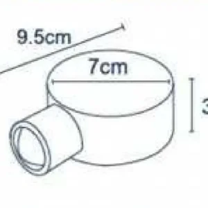 چراغ دکوراتیوگردلوله بلندیک طرفه1