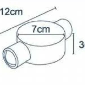 چراغ دکوراتیوگردلوله بلند دوطرفه2