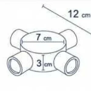 چراغ دکوراتیوگردلوله بلندچهارطرفه2