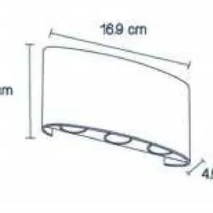 چراغ دکوراتیوقطاری دو طرفه شش وات2