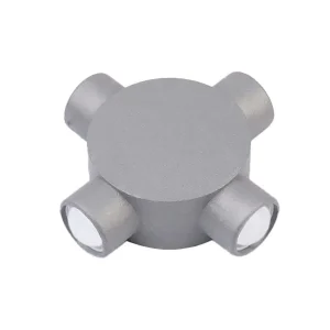 چراغ دکوراتیوگردلوله کوتاه چهارطرفه