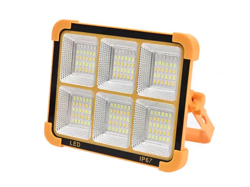 6 channel solar rechargeable camping projector پروژکتور کمپینگ مدل شارژی خورشیدی 6 کانال