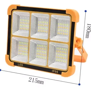 پروژکتور کمپینگ مدل شارژی خورشیدی 6 کانال