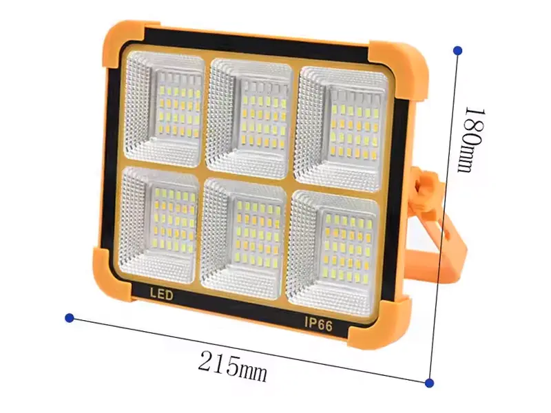 6 channel solar rechargeable camping projector 1 پروژکتور کمپینگ مدل شارژی خورشیدی 6 کانال